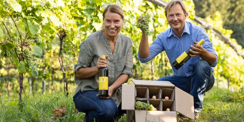 Bio-Weißwein Muscaris aus der Steiermark